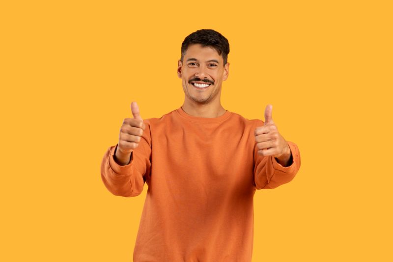 Patient smiling after emergency dentist appointment in Wetherill Park