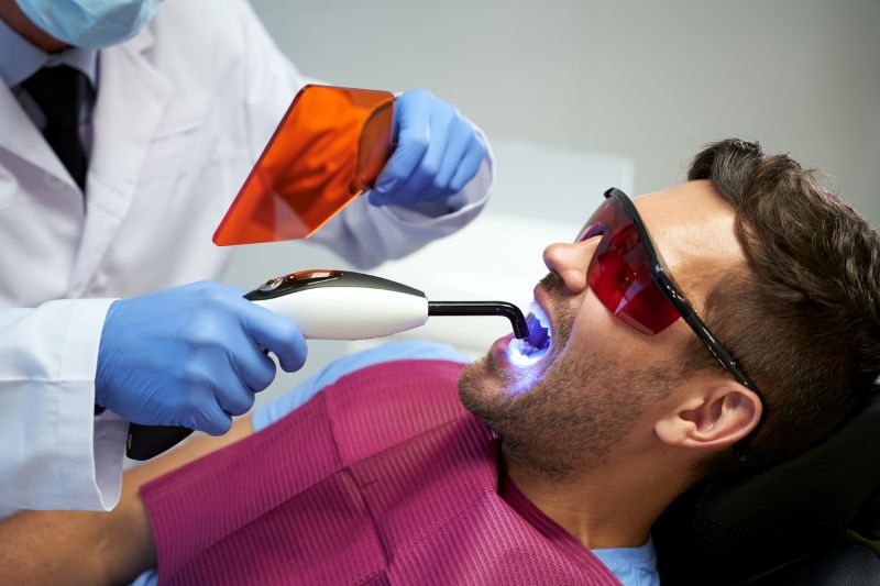 Dentist performing cosmetic bonding in Wetherill Park