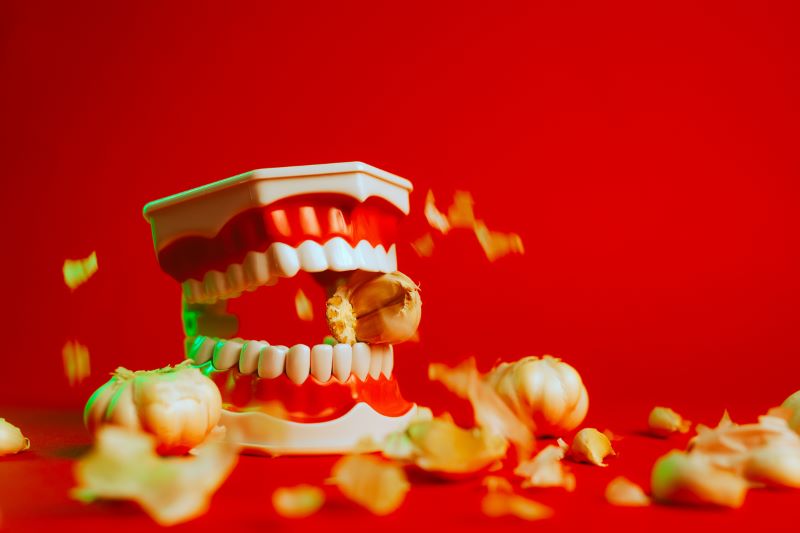 Garlic and onions as common causes of bad breath