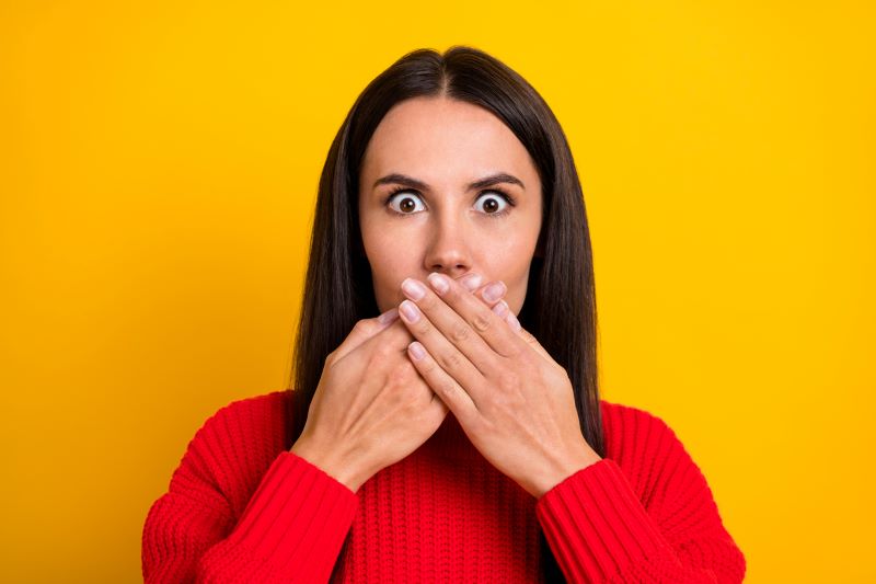 Patient feeling stressed before dental appointment in Wetherill Park
