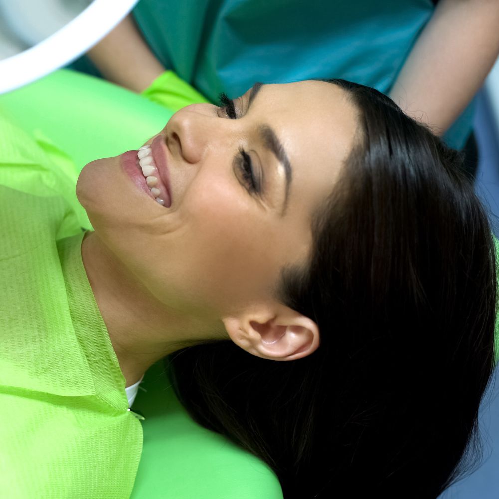 Happy dental patient smiling after professional bad breath treatment at Wetherill Park dental clinic