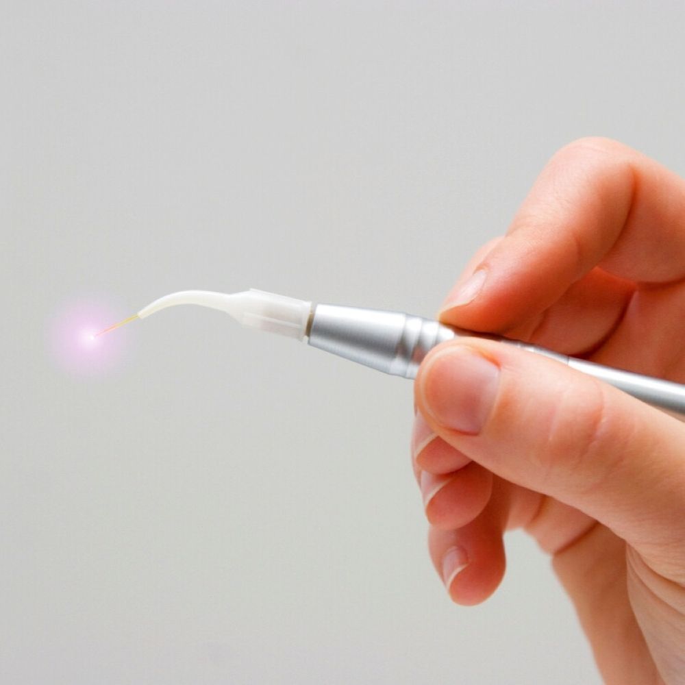 Laser dentistry tool used for precise gum treatment at Dr Raymond Platon & Associates in Wetherill Park.