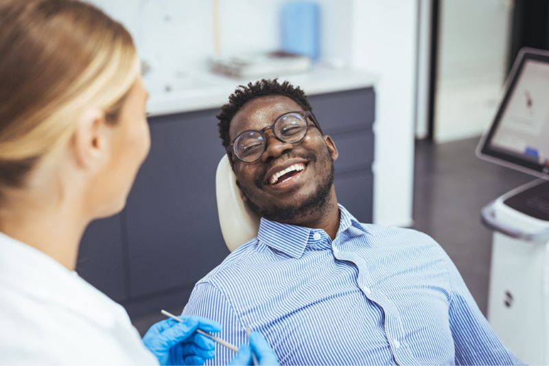 Patient smiling during cosmetic dentistry consultation in Wetherill Park