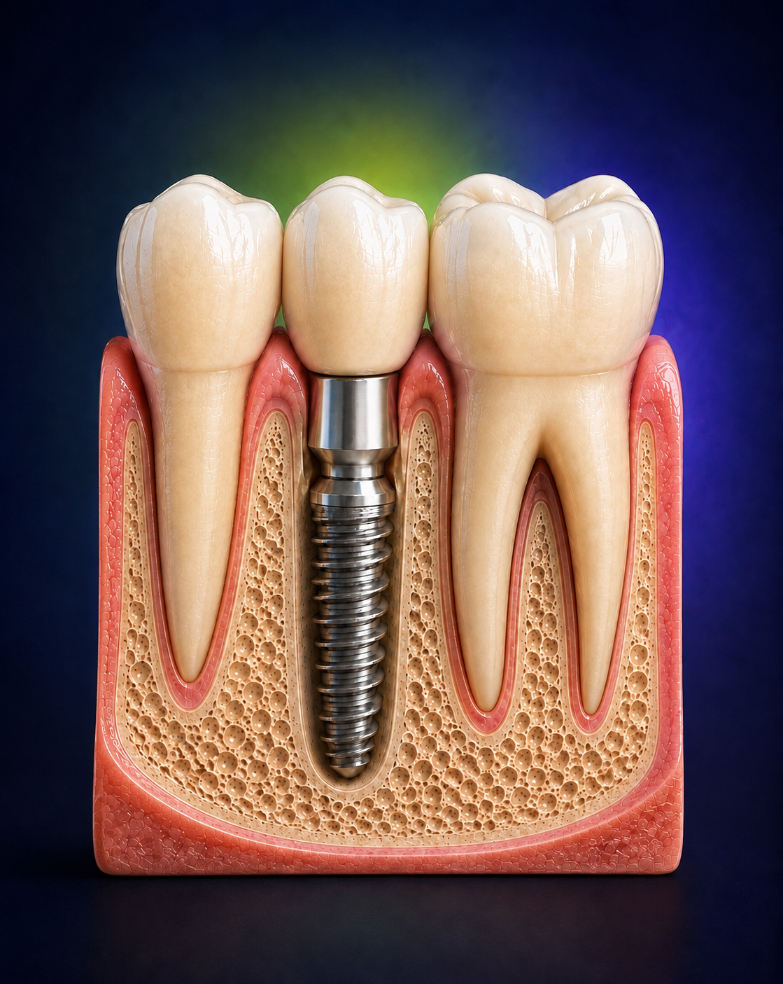 Single-tooth dental implant replacing a missing tooth in Wetherill Park